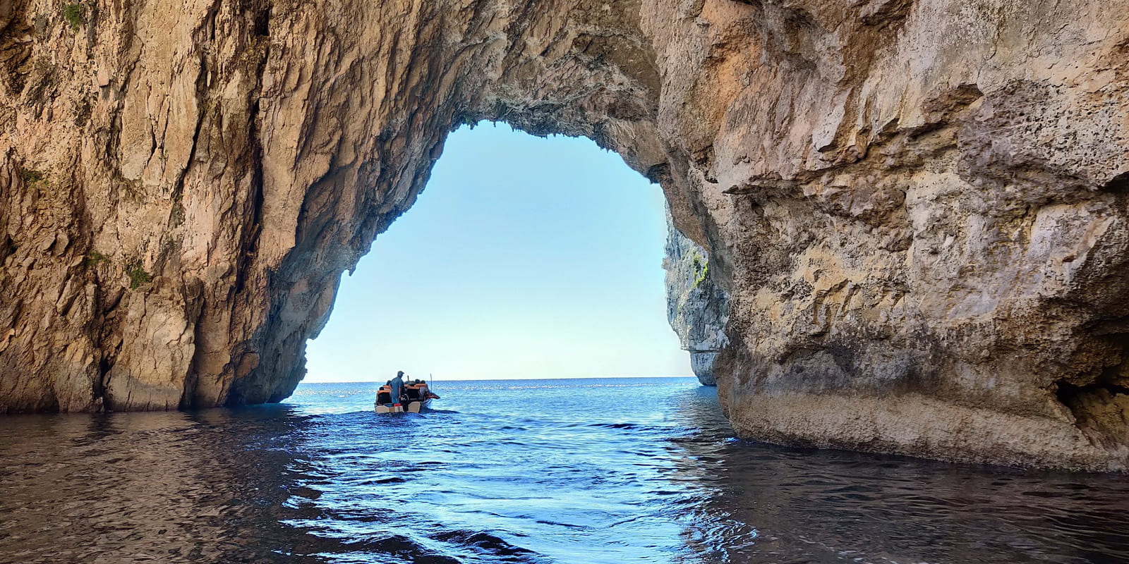 The Blue Grotto refers to a number of sea caverns on the south east coast of Malta