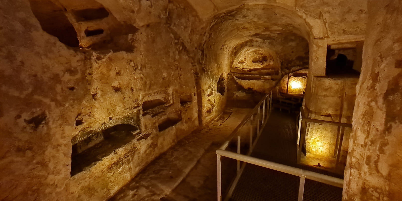 St. Paul's Catacombs are the largest and most impressive of all the underground Roman cemeteries in Malta.